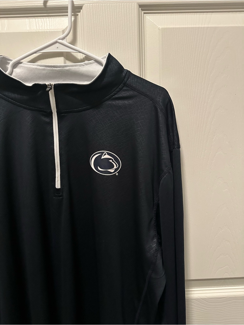 Men’s 2xl Penn State Nittany Lions Black and White Quarter-Zip Pullover